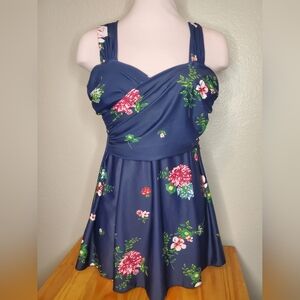 Cocopear Floral Navy Swimsuit Size S